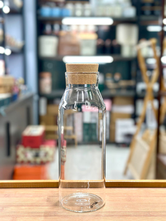 Premium 1L Cork Glass Bottle – 2 Styles