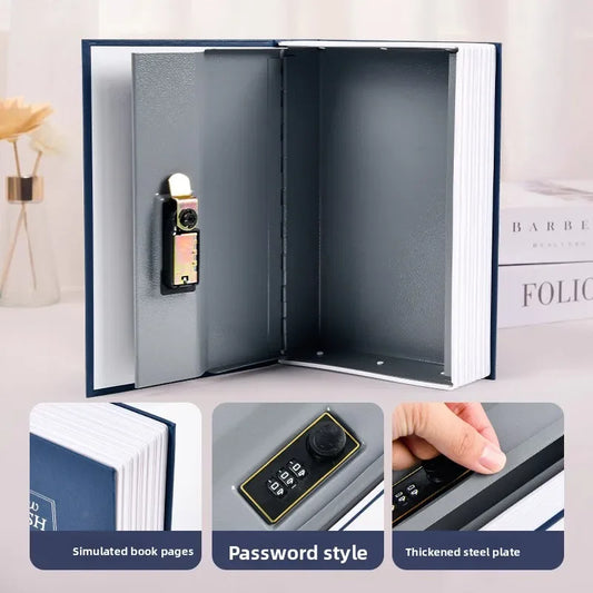 Dictionary Book-Style Hidden Safe Locker – Combination Lock Secret Storage