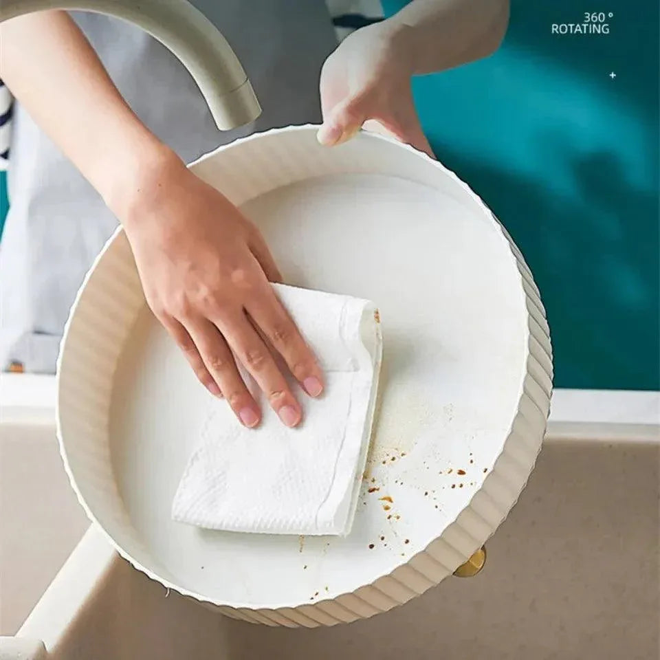 Luxury Rotating Tray – 360° Lazy Susan Organizer for Kitchen & Dining