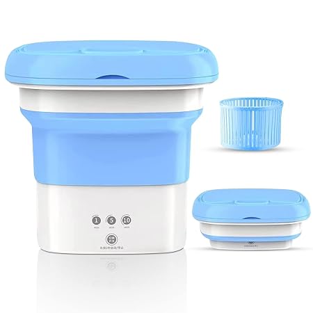6 Liter Top Load Washing Machine - Portable Mini Foldable Washer And Spin Dryer for Carry