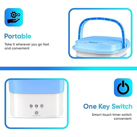 6 Liter Top Load Washing Machine - Portable Mini Foldable Washer And Spin Dryer for Carry