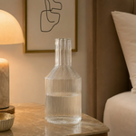 1.5L Flower-Shaped Ribbed Bedside Decanter