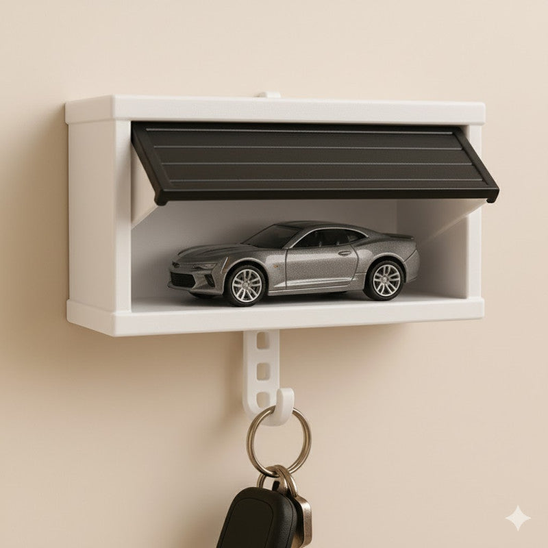 Car Garage Key Holder with Opening Door