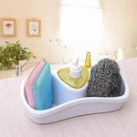 3 in 1 Dish Soap Dispenser with Sponge Holder