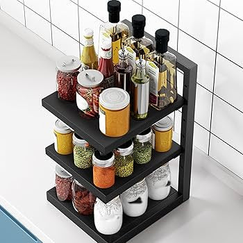 Adjustable Floor Standing Kitchen Pot Storage Rack,  Space Saving  Storage Rack, Multi Layer Kitchen Cabinet Storage Rack, Multifunctional Under Sink Organizer