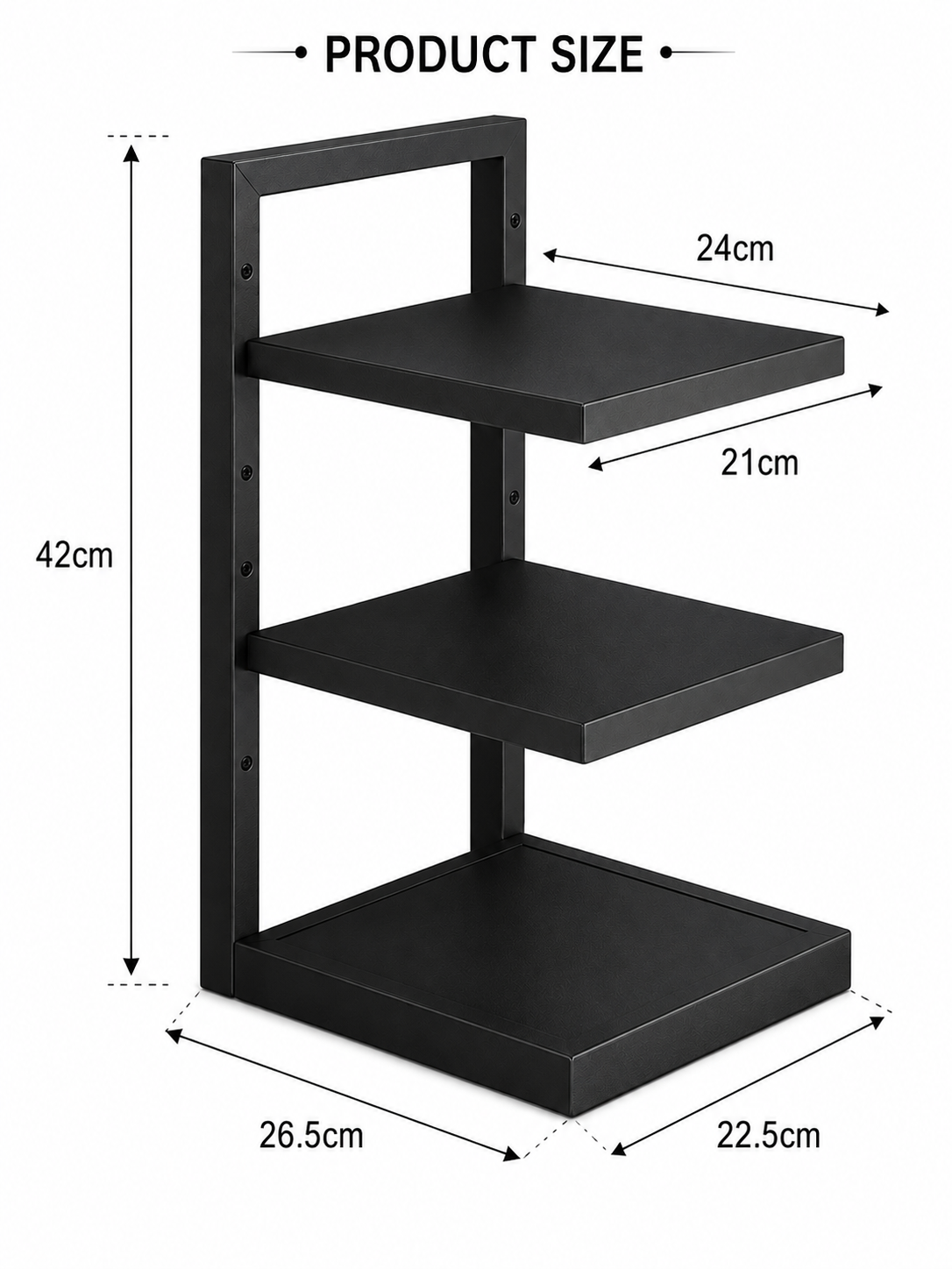 Adjustable Floor Standing Kitchen Pot Storage Rack,  Space Saving  Storage Rack, Multi Layer Kitchen Cabinet Storage Rack, Multifunctional Under Sink Organizer