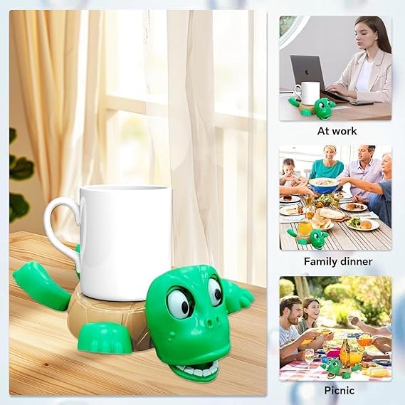 Turtle Cup Holder,Turtle Coaster with Funny Expression