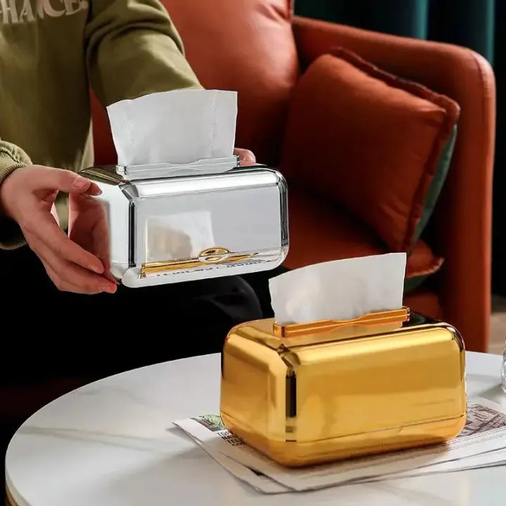 Elegant Design Rectangular Tissue Box, Elegant Tabletop Tissue Dispenser, Nordic Style Tissue Box Organizer