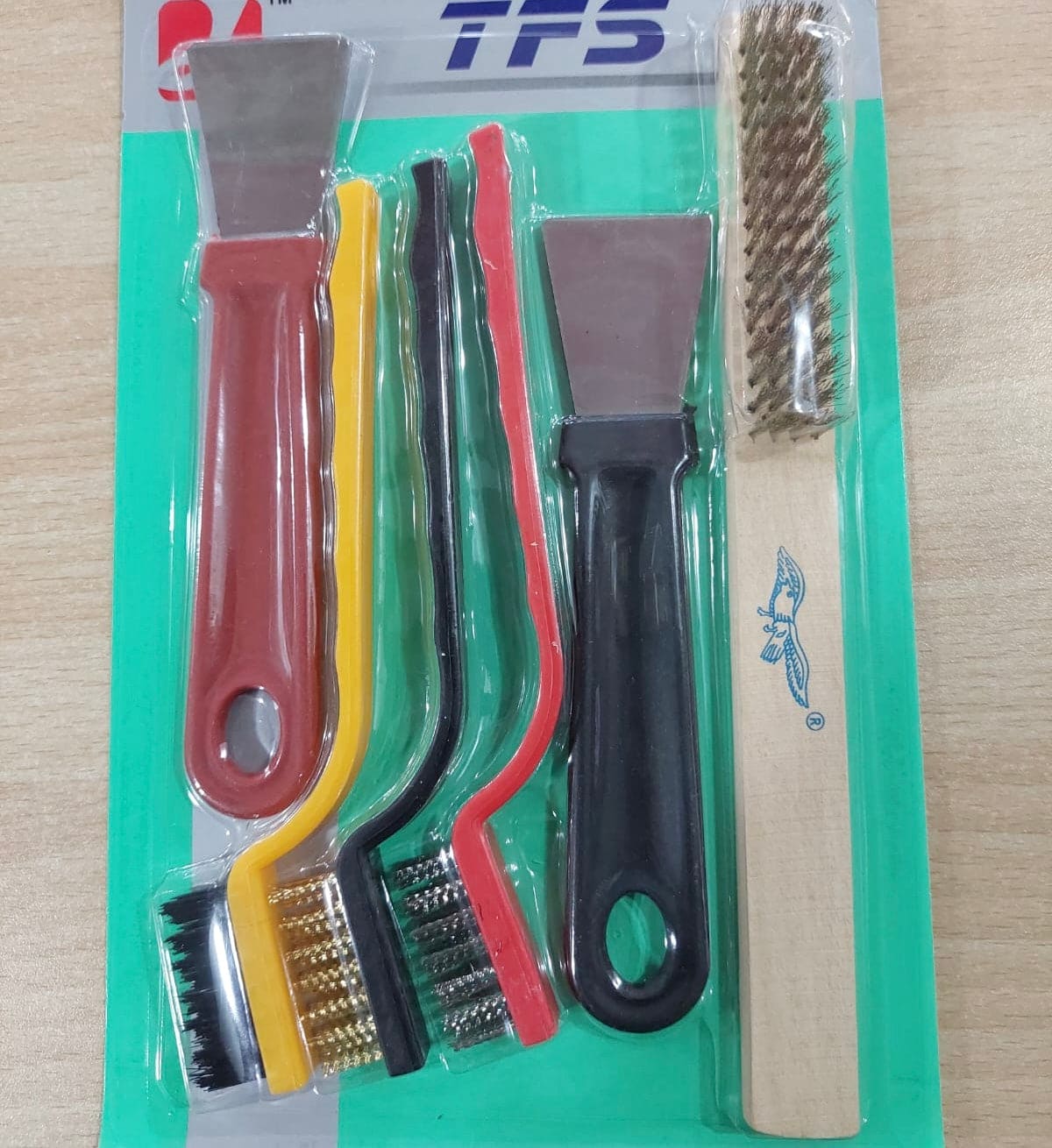 Kitchen Stove Cleaning Kit, Long Handle Kitchen Dirt Removing Tools, Oil Stain Removal, Multifunctional Dead End Cleaning Brush, Kitchen Copper Wire Brush Spatula for Kitchen, Bathroom