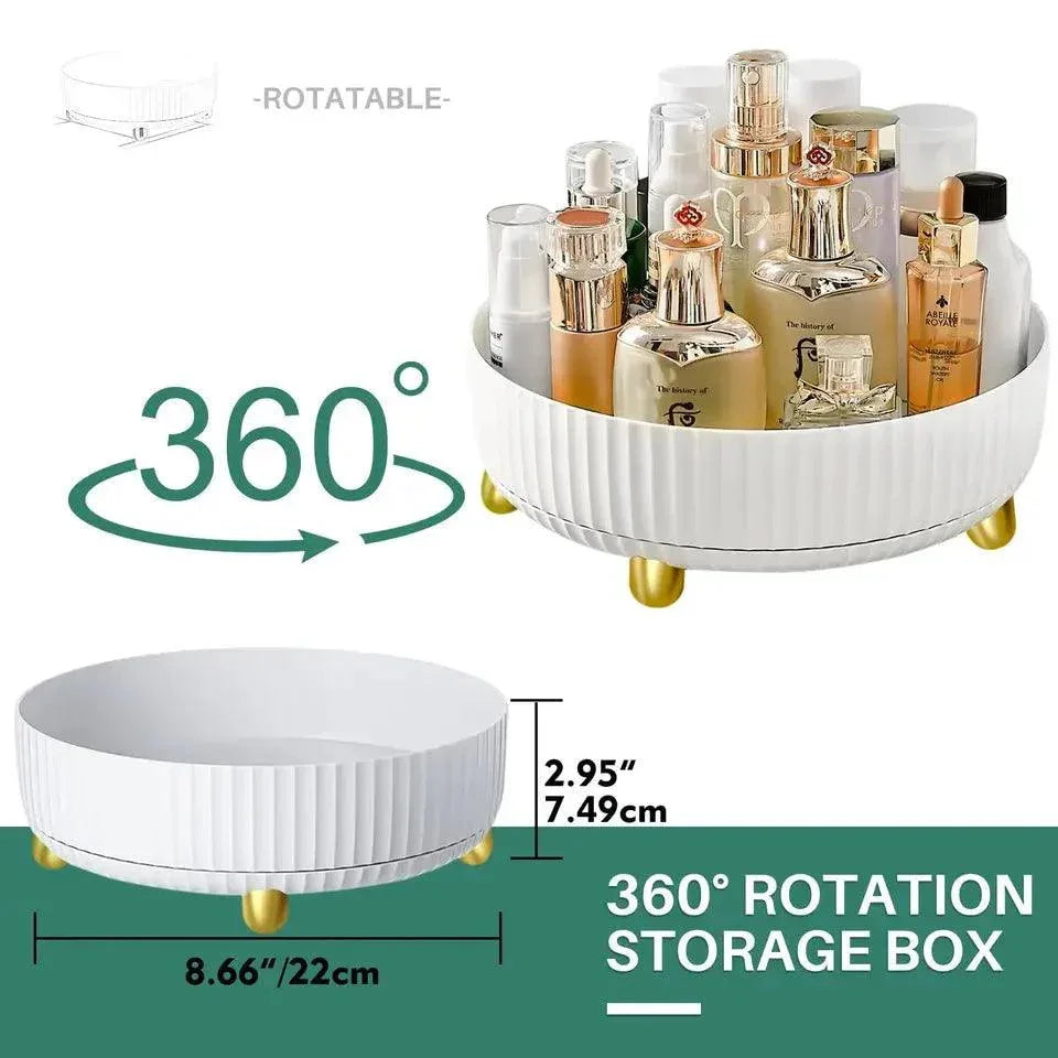 Luxury Rotating Tray – 360° Lazy Susan Organizer for Kitchen & Dining