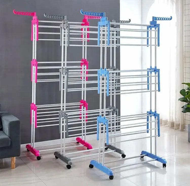 Portable Folding Clothes Drying Rack – Compact Hanger Stand for Home & Travel