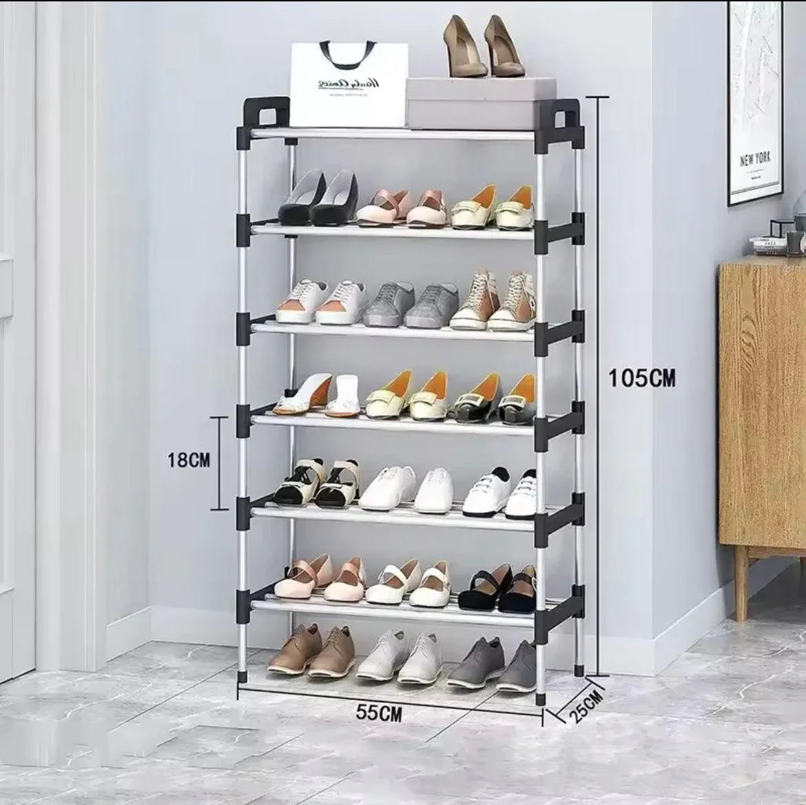 Attachable Shoe Rack – Space-Saving Stackable Shoe Organizer