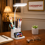 LED Desktop Study Table Lamp – Eye-Protection Reading Light with Flexible Arm