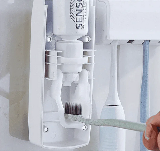 Toothpaste Dispenser Holder: Convenient Toothpaste Dispenser with Holder