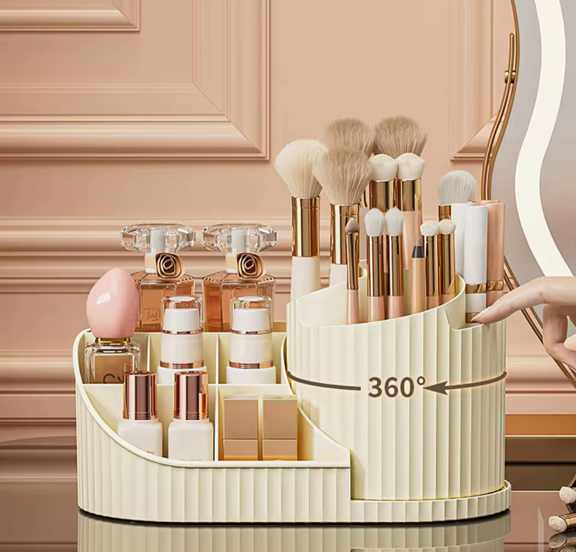 360° Rotation Makeup Organizer, Countertop Cosmetic Storage Display Organizer, Makeup Sundries Storage Organizer