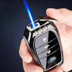 Remote Car Keychain Lighter, Fancy Windproof Car Key Lighter, Butane Gas Lighter, Creative Car Keychain Lighter