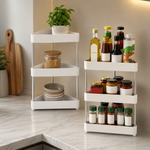3 Tier Triangle Storage Utility Rack, Corner Organizer Rack, Space Saving Storage Shelf