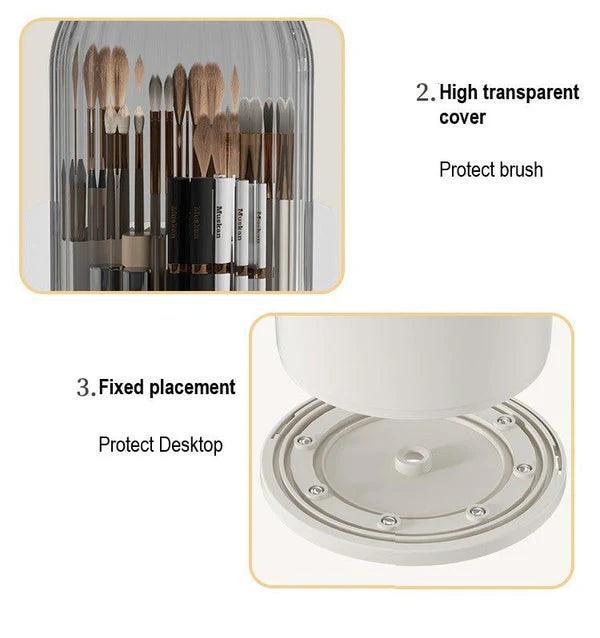 Acrylic Makeup Brush Organizer – Stylish Holder for Beauty Tools