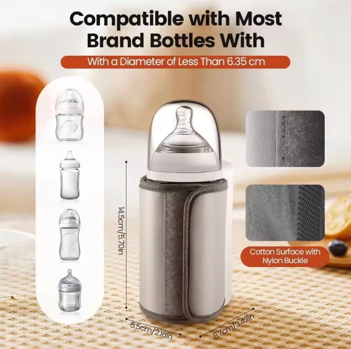 Smart Baby Milk Heater with Digital Temperature Display