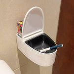 Wall-Mounted Luxury Ashtray Toilet Shaped Storage Box