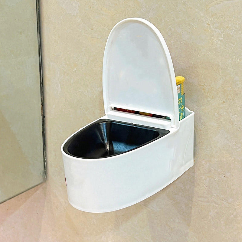 Wall-Mounted Luxury Ashtray Toilet Shaped Storage Box
