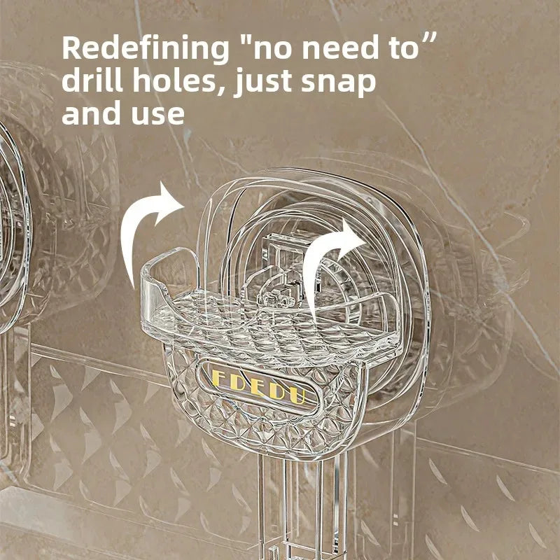 Premium Suction Cup Bathroom Storage Shelf – High Quality Wall Organizer