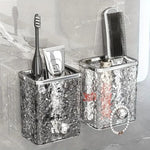 Wall-Mounted Bathroom Organizer – Toothbrush & Toothpaste Holder