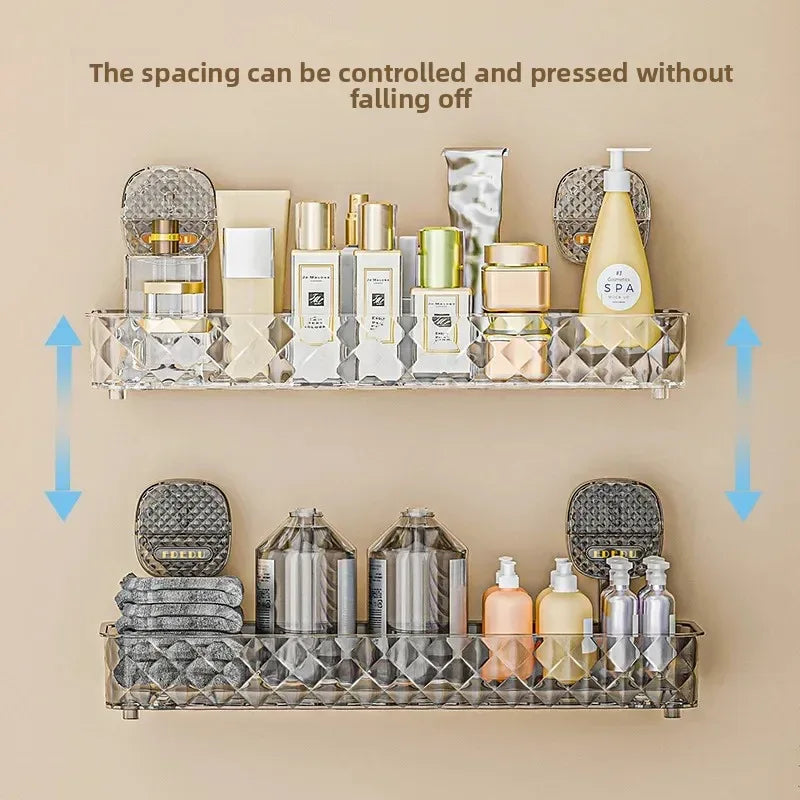 Premium Suction Cup Bathroom Storage Shelf – High Quality Wall Organizer