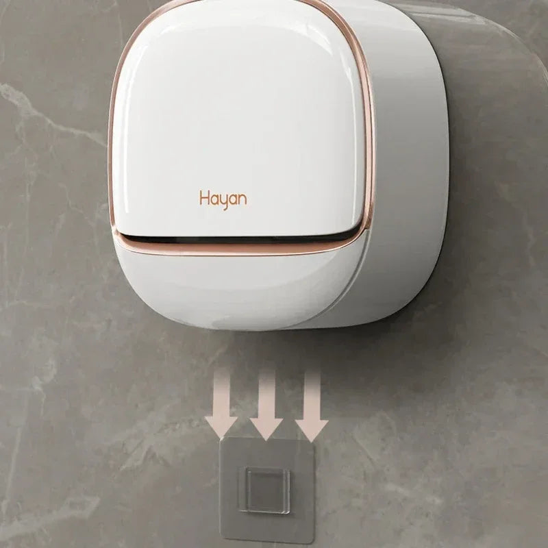 Luxury Wall Mounted Soap Box with Lid – Waterproof ABS Bathroom Holder