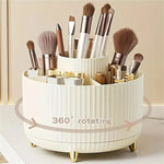 360° Rotating Makeup Organizer – 5-Compartment Cosmetic Holder