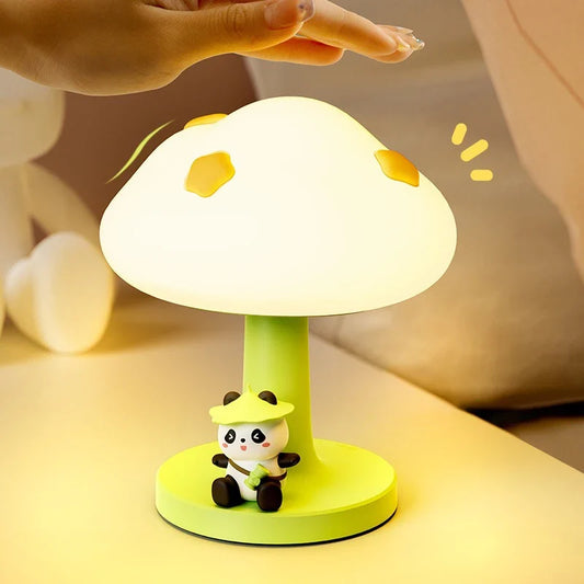 Panda Cloud USB Rechargeable Night Light - Dimmable Touch Sensor Bedside Lamp