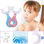 Silicone Toothbrush for Kids - Fun U Shape Design for Effective Oral Care