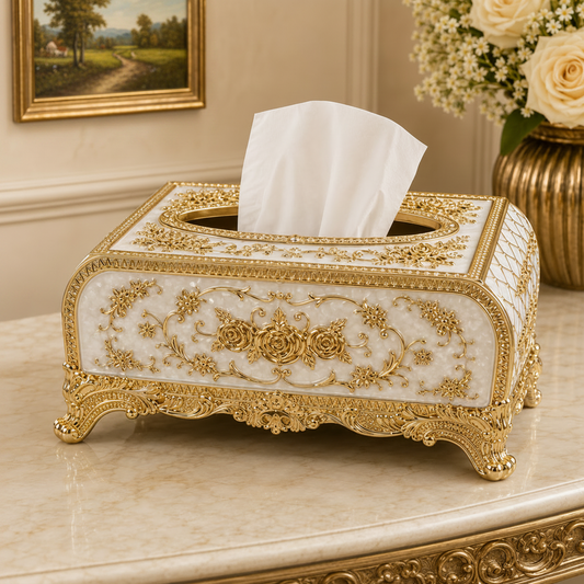 Royal Arch Floral Tissue Box – 4 Styles