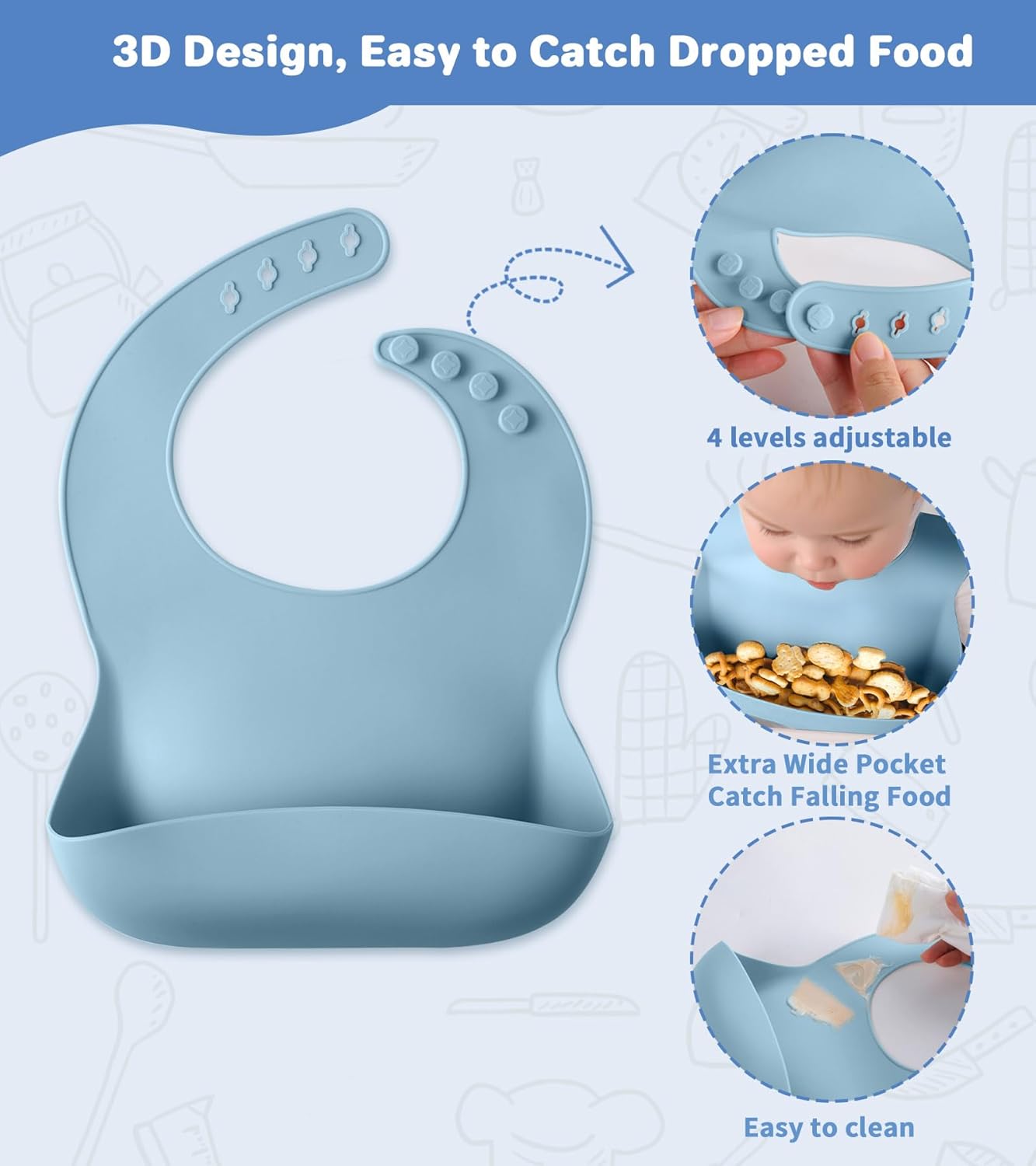 Silicone Baby Feeding Set, 10 Pcs Baby Led Weaning Supplies Baby Eating Essentials Set