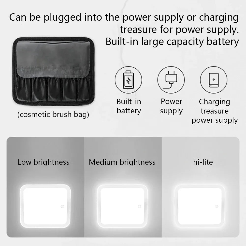Smart LED Makeup Case with Mirror – Portable Lighted Storage