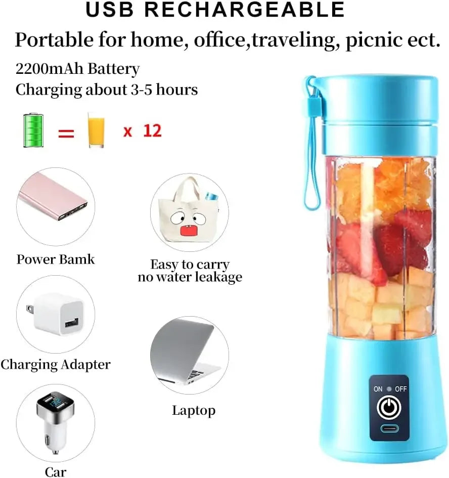 Trenducts.pk Electric USB Juicer Blender Portable