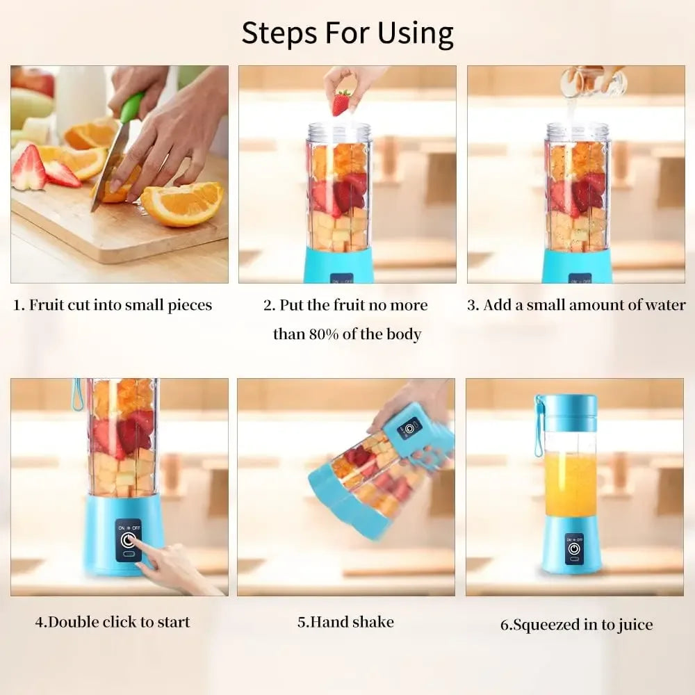 Trenducts.pk Electric USB Juicer Blender Portable