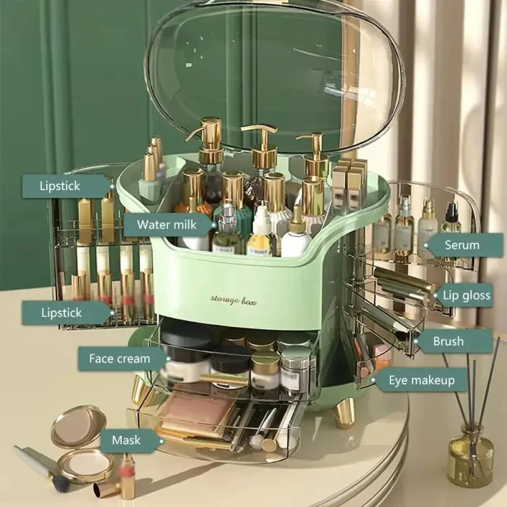 Luxury Cosmetic Organizer for Vanity & Desktop Storage