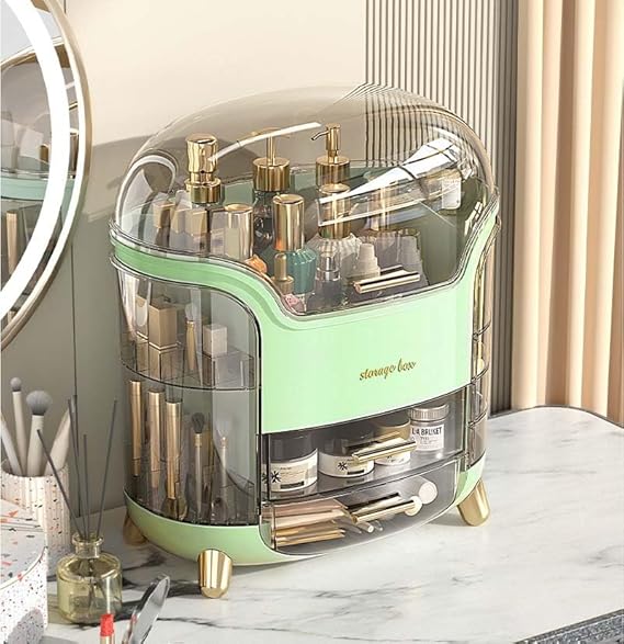 Makeup Organisers with Dust-Proof Cover | Premium Storage Box