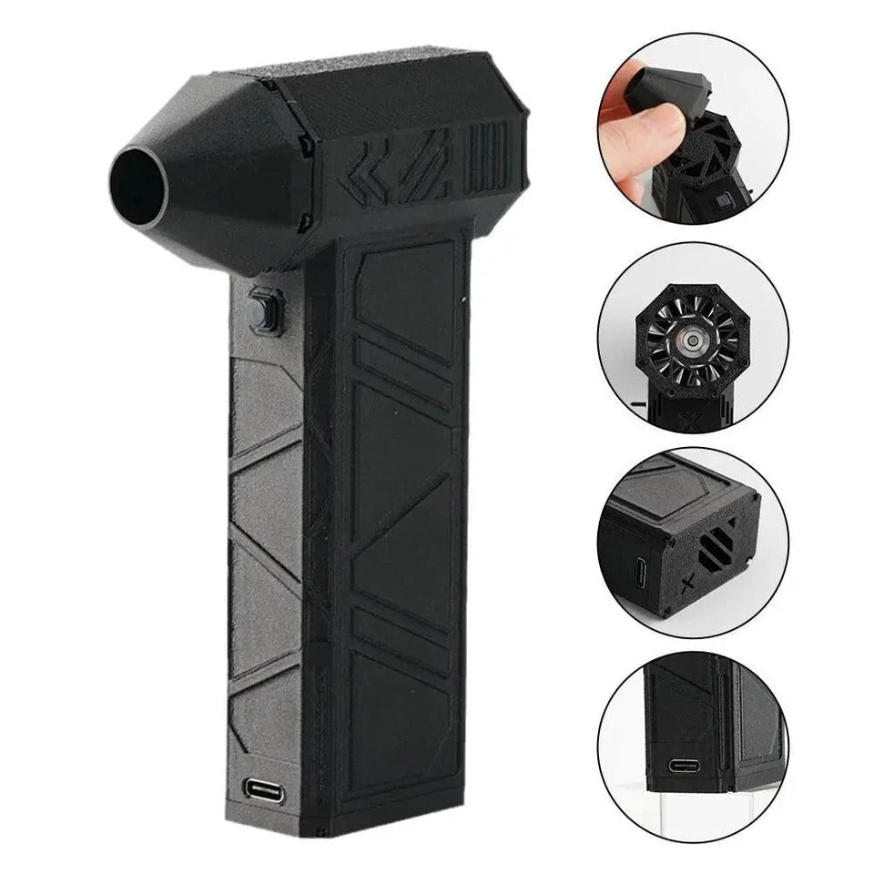 130000RPM Turbo Jet Air Blower – Rechargeable High-Speed Cordless Duster for Car, PC & Home Cleaning