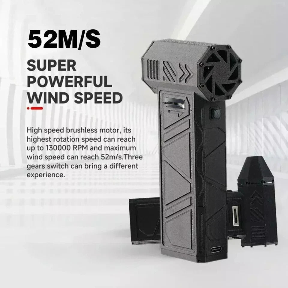 130000RPM Turbo Jet Air Blower – Rechargeable High-Speed Cordless Duster for Car, PC & Home Cleaning