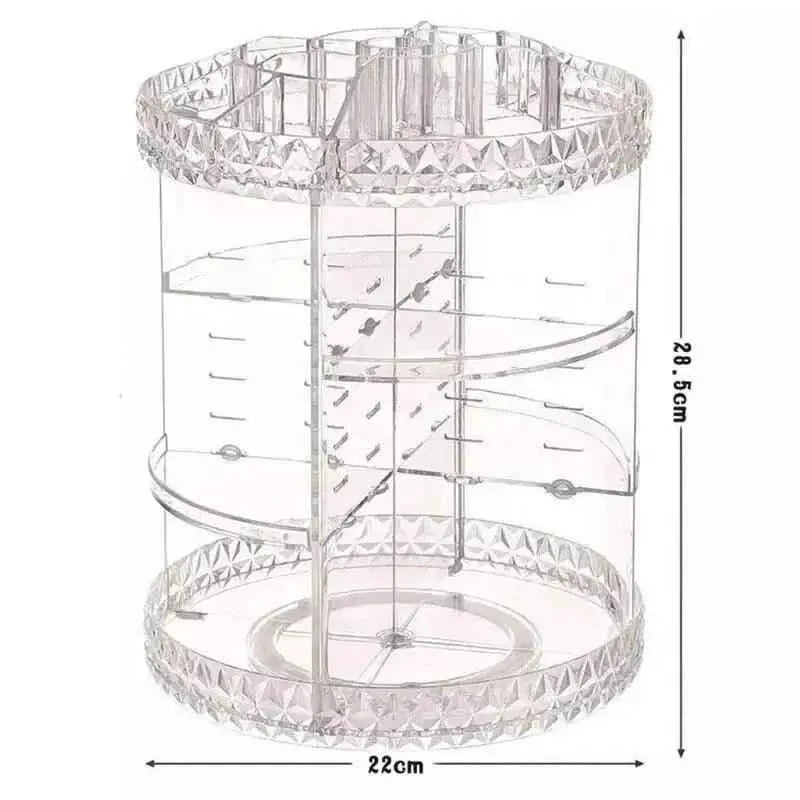 360 Rotating Makeup Organizer for Easy Access and Efficient Storage