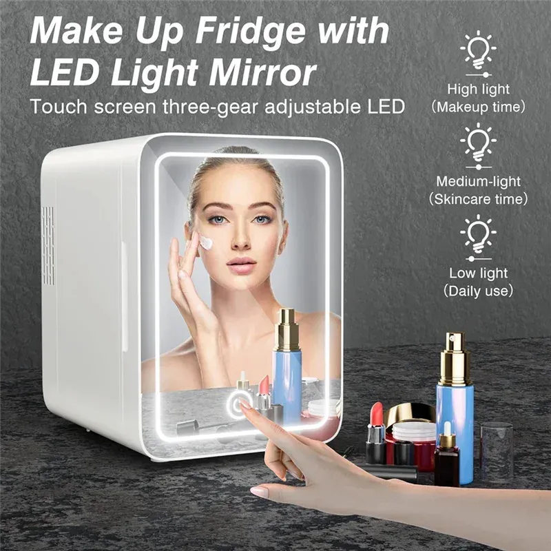 Compact Makeup Fridge: Cooler & Warmer for Car Use