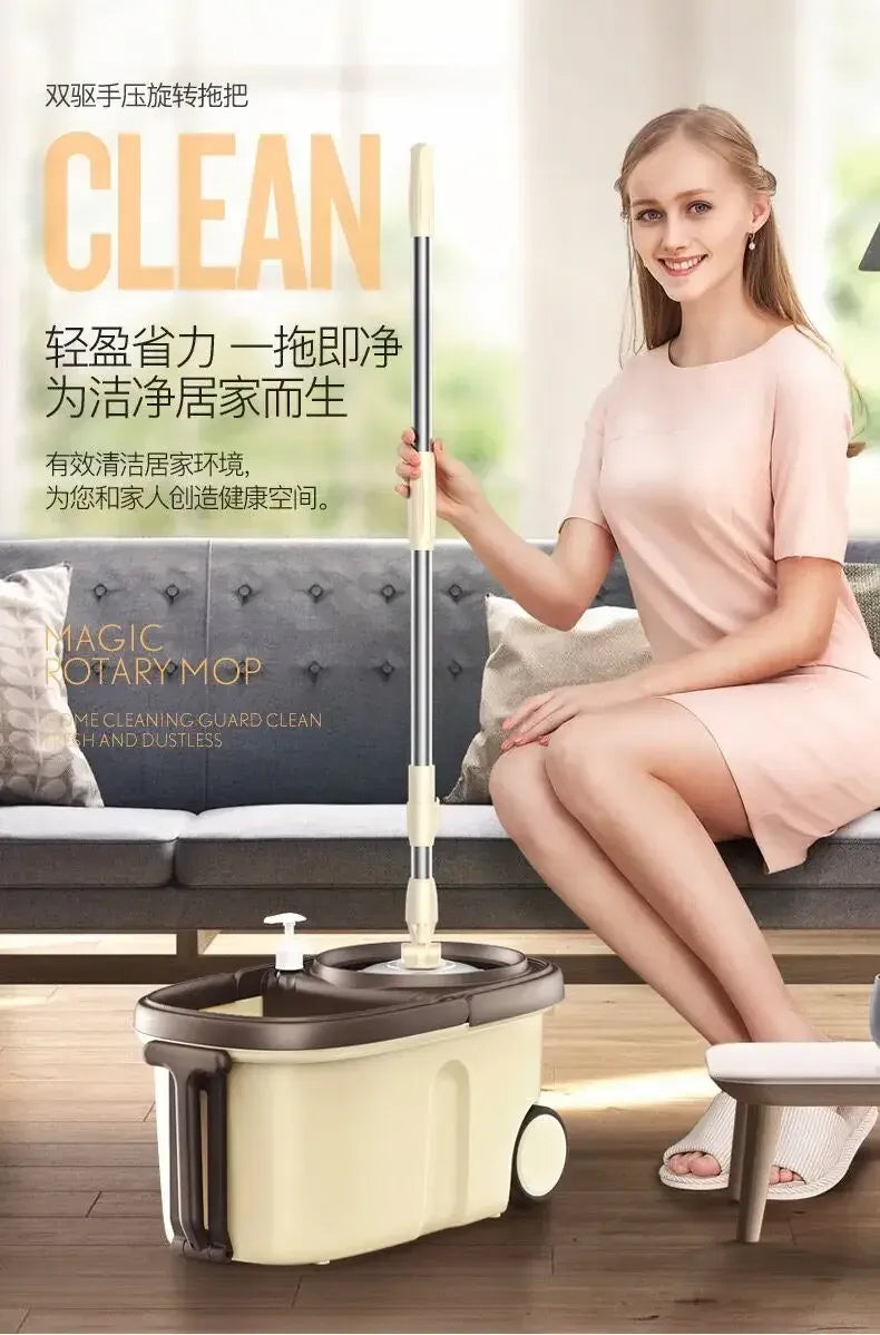 Magic Spin Mop Bucket with Clamping Type