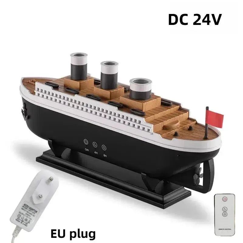 Premium Titanic Ship Humidifier – Cool Mist Aroma Diffuser & Night Light