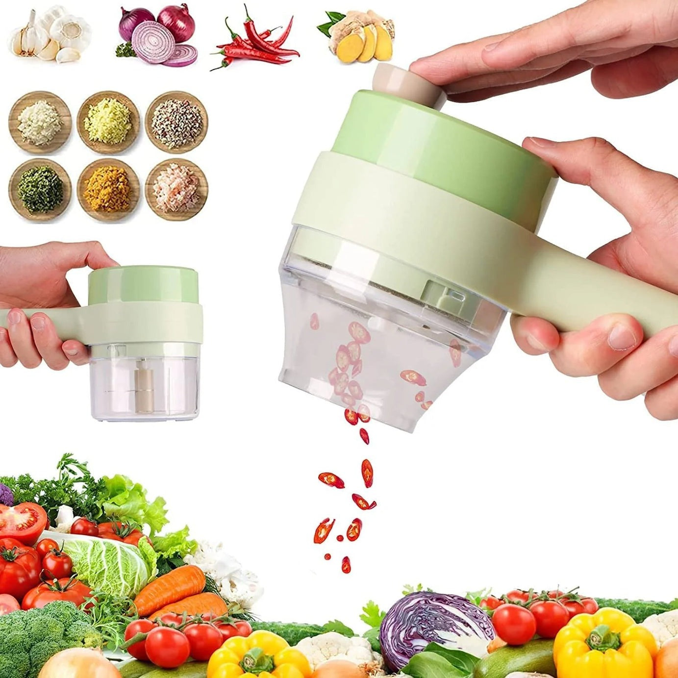 New Electric Handheld Cooking Hammer Food Chopper
