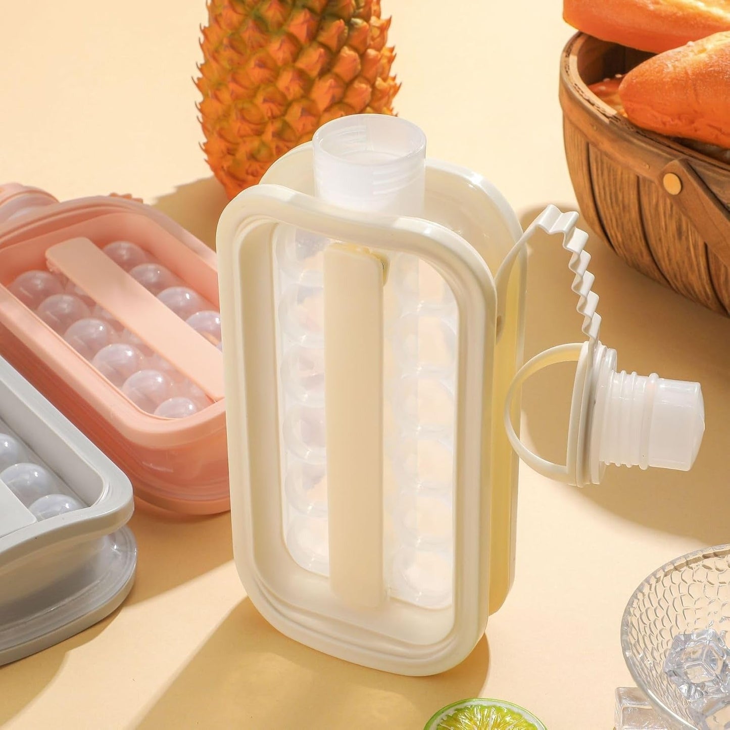Portable Ice Ball Maker Bottle, Multi-Functional Ice Mold – Suitable for Home, Parties, and Travel