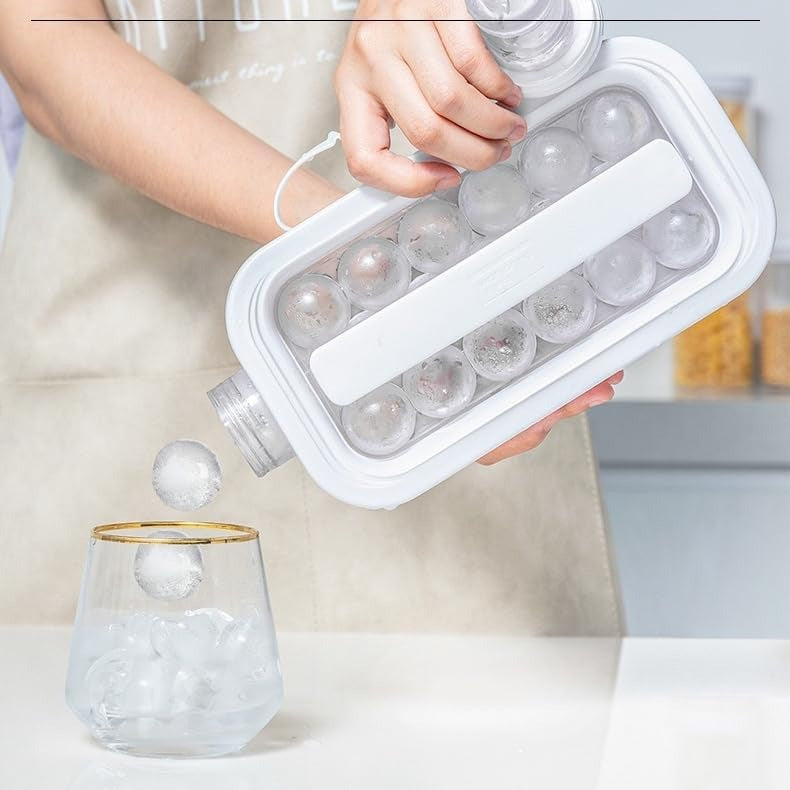 Portable Ice Ball Maker Bottle, Multi-Functional Ice Mold – Suitable for Home, Parties, and Travel