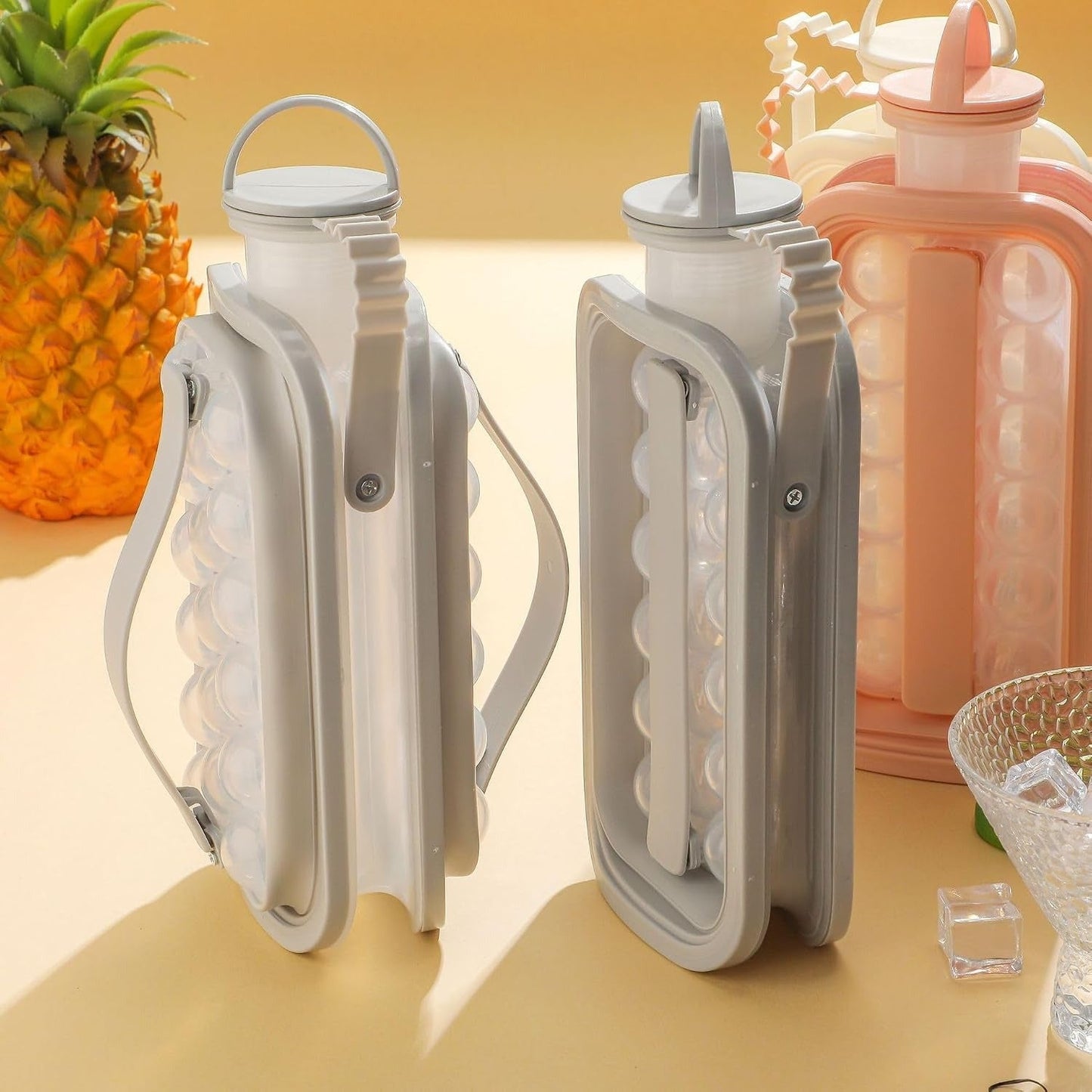 Portable Ice Ball Maker Bottle, Multi-Functional Ice Mold – Suitable for Home, Parties, and Travel