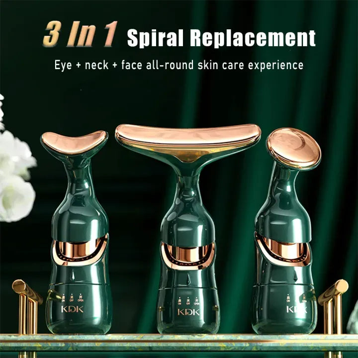 3-in-1 facial massager face lift microcurrent facial instrument anti-aging skin tightening machine facial massager